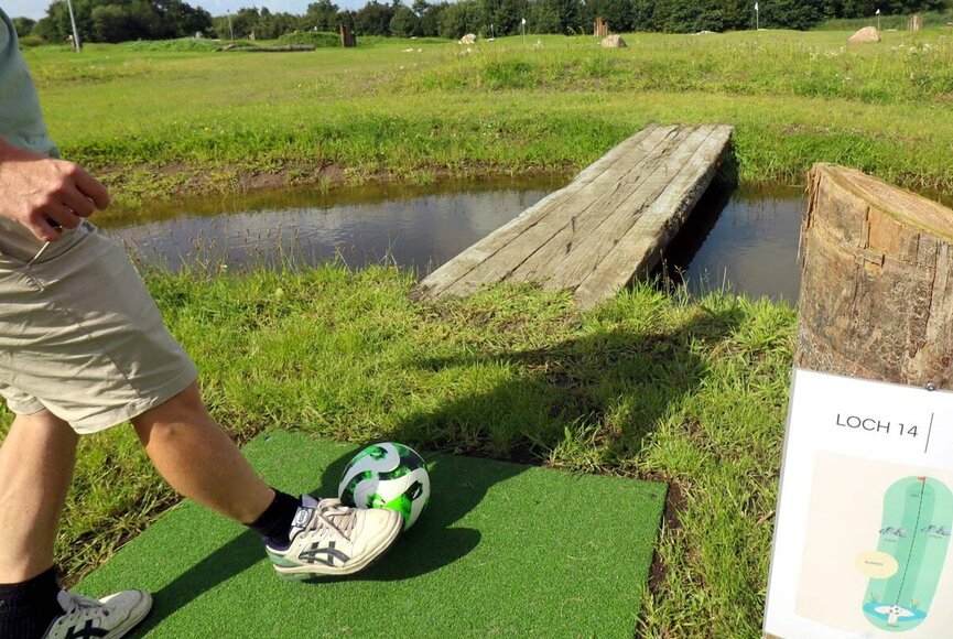Fußballgolf auf dem Sportpark Tating