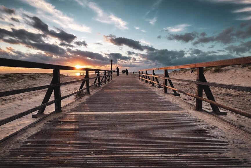 Seebrücke aus Holz